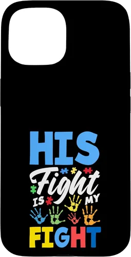 Vista 5 de His Fight is My Fight Autism Awareness Case for iPhone Air