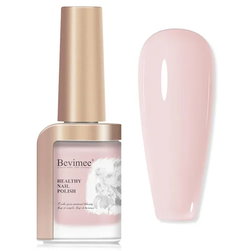Vista 9 de Esmalte de uñas de secado rápido, secado rápido, esmalte de uñas transparente color nude regular, esmalte de uñas holográfico de alta cobertura