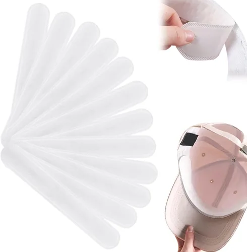 Vista 7 de Forros de sudor para sombreros, bandas de sudor para gorras de béisbol, protector de sudor para sombreros Black(50pcs)