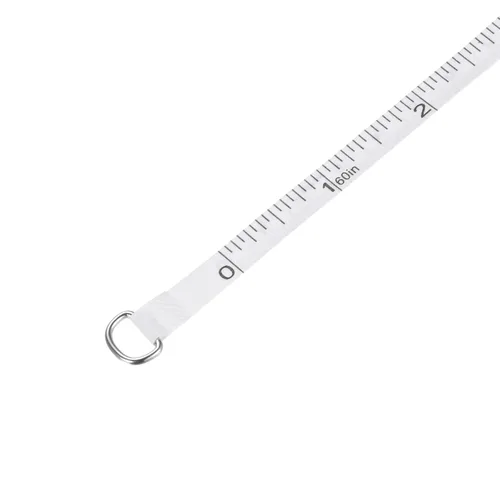 Vista 4 de HARFINGTON Cinta métrica retráctil de 4.9 ft/60 pulgadas, tamaño de bolsillo con llavero para cuerpo, tela, costura y manualidades, color azul