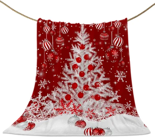 Vista 92 de Mantas de Tiro de Muñeco de Nieve de Navidad, Manta de Vellón Suave de Vacaciones de Invierno Decorativa para Hogar Sofá Sillón Silla Sala de Estar