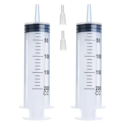 Vista 6 de Paquete de 2 jeringas de 3.4 fl oz con adaptador de punta, jeringa estéril de punta deslizante empaquetada individualmente para laboratorios
