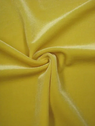 Vista 13 de Tela de poliéster sólido Spandex Velvet 2 Ways Stretch peso medio - por The Yard (negro)