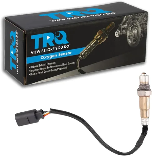 Vista 332 de TRQ Sensor de Oxígeno O2 de 4 Hilos de Banda Estrecha Compatible con VW Atlas 2.0L 2018-21, VW GTI 2.0L 2016-18, Audi A3 Quattro 2.0L 2015-18, VW