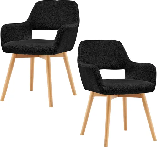 Vista 19 de Silla de Escritorio Sin Ruedas Silla de Acento Cómoda para Sala de Estar Comedor Dormitorio Silla de Tocador Silla de Maquillaje Oficina en Casa
