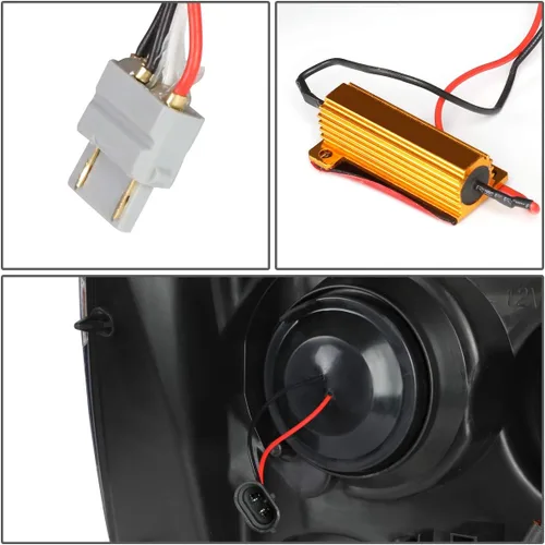 Vista 5 de Auto Dynasty - Juego de faros delanteros LED DRL compatible con 2007-2014 Chevy Tahoe Suburban Avalanche, lámparas de proyector para lado