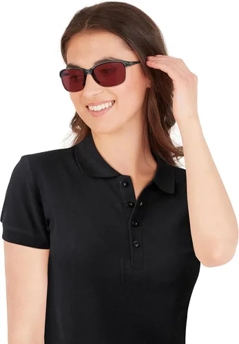 Vista 6 de Oakley Unstoppable OO9191 - Gafas de sol rectangulares para mujer Crystal Black/Prizm Dark Golf