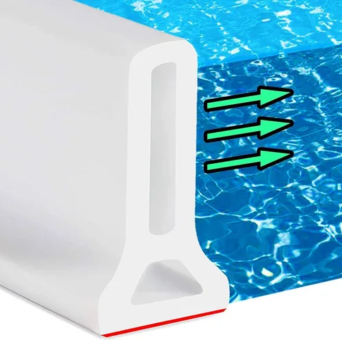 Vista 18 de Hi-Na Barrera de agua plegable de 3, 5, 6, 8 y 10 pies, barrera de agua para ducha y tapón de agua que mantiene el agua dentro del umbral de agua
