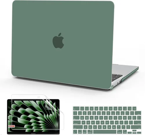 Vista 16 de B BELK Funda compatible con MacBook Air de 15 pulgadas 2026 2025 2024 2023 M5 M4 M3 M2 A3448 A3241 A3114 A2941 Pantalla de retina líquida, carcasa