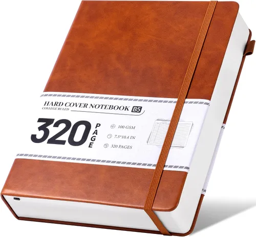 Vista 27 de CAGIE Cuaderno de cuadrícula de cuadrícula con puntos y balas, color negro A5