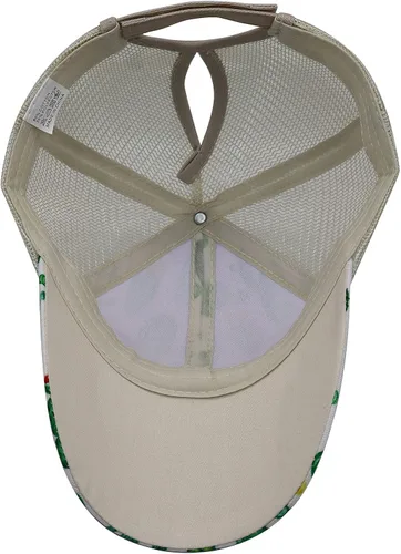 Vista 5 de Gorra de béisbol de cola de caballo para mujer ajustable vintage lavada gorra de mezclilla