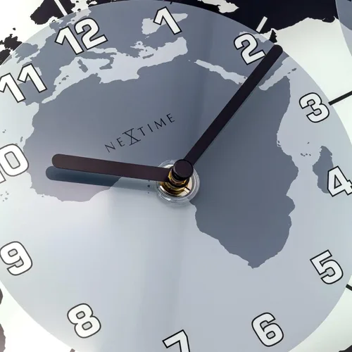 Vista 9 de NEXTIME Reloj de pared Mondial, transparente, (NT8108)