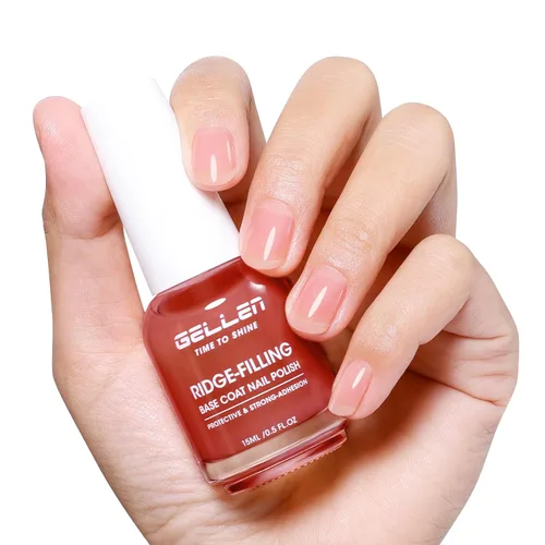 Vista 10 de GELLEN Capa superior de esmalte de uñas transparente, capa superior de alto brillo, secado rápido al aire, resistente a los rayos UV, larga duración