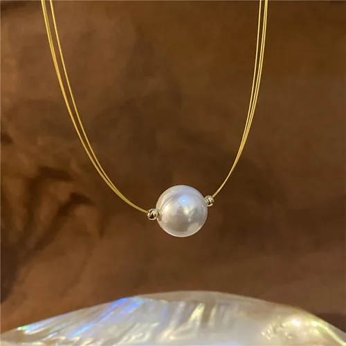 Vista 7 de Collares de perlas para mujer, collar de perlas de imitación, joyería de perlas para novia, regalos de 5 dólares, joyería para mujer, artículos