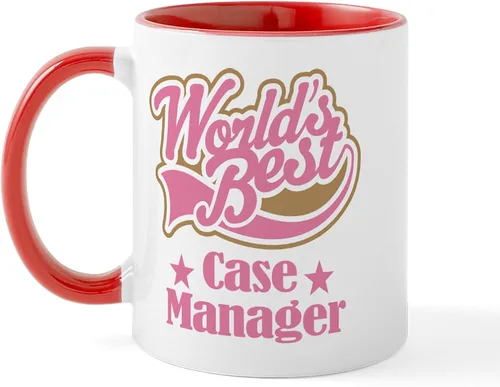 Vista 8 de CafePress Case Manager Gift (World's Best) Taza de café de cerámica de 11 oz (11.0 fl oz)