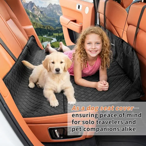 Vista 3 de Placa de extensión de asiento trasero de automóvil, extensor plegable de asientos traseros para dormir, aumenta el maletero de viaje y el espacio