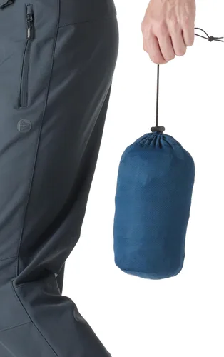 Vista 5 de Outdoor Ventures Chaqueta impermeable plegable para hombre, rompevientos ligera con capucha..