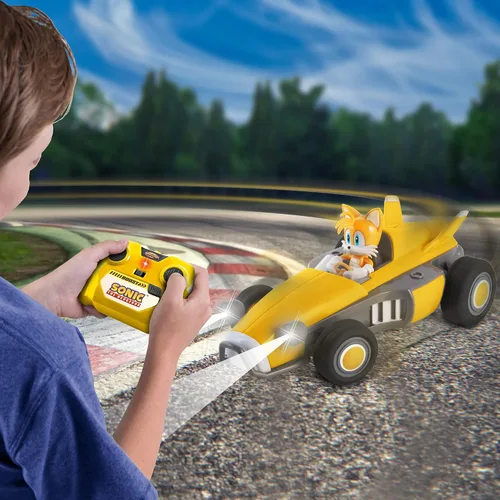 Vista 7 de NKOK Sonic Racing RC Car - Tails the Fox, 2.4GHz Turbo Boost, mayores de 6