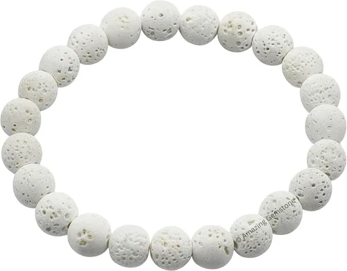Vista 30 de Amazing Gemstone Crystal Bracelet for Women Men's Gifts - Protection Healing Crystal Bracelet - 8mm Gemstone Beaded Stretchable Bracelet Pulseras