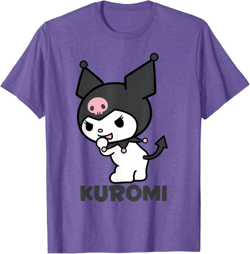 Vista 5 de Sanrio Kuromi - Camiseta con logotipo en la parte trasera Gris Oscuro