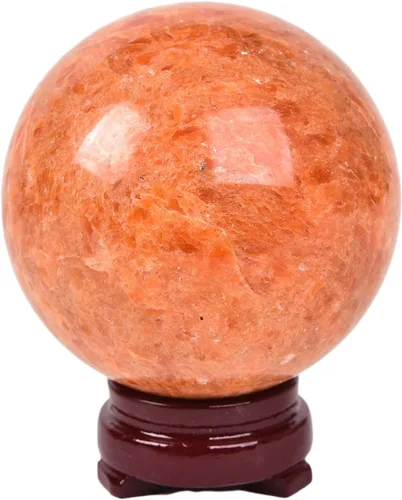 Vista 47 de JIC Gem Piedra Natural de Jaspe Africano Cristal de Curación Esfera Adivinación Bola de Piedra Preciosa, Feng Shui Reiki Aura Decoración