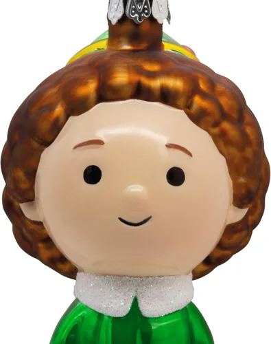 Vista 7 de Hallmark Elf Buddy The Elf - Adorno navideño, vidrio soplado