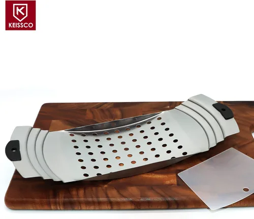 Vista 2 de Máquina Premium de Acero Inoxidable para Hacer Spaetzle, Plana para Spaetzle con Raspador de Pastelería, Tradicional Alemana para Hacer Fideos