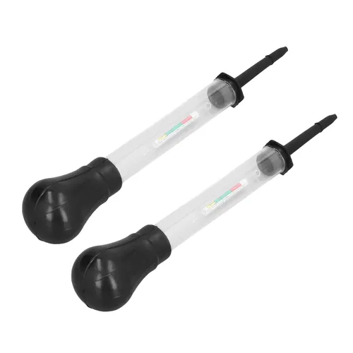 Vista 5 de Hidrómetro, 2 unids hidrómetro de vidrio electro medidor hidráulico 1.100-1.300 herramienta de medición para densidad de electrolitos, hidrómetros