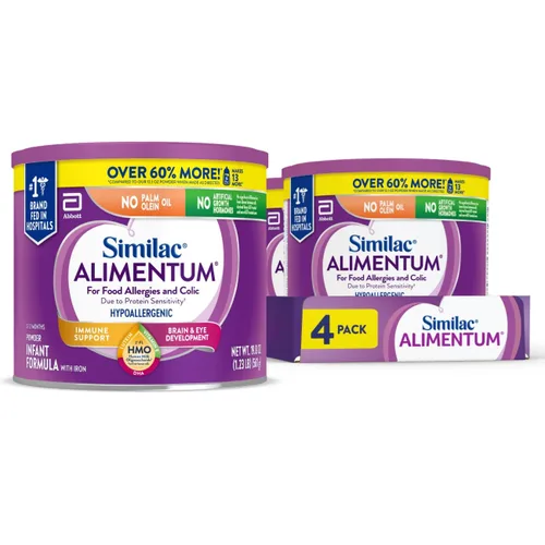 Vista 13 de Similac Alimentum con HMO 2'-FL - Fórmula hipoalergénica para bebés, para alergias alimentarias y cólicos debido a sensibilidad a las proteínas