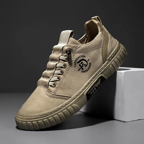 Vista 2 de Zapatillas de deporte para hombre, zapatos casuales para correr, con cordones, zapatos de trabajo, zapatos de tenis, zapatos de baloncesto, zapatos
