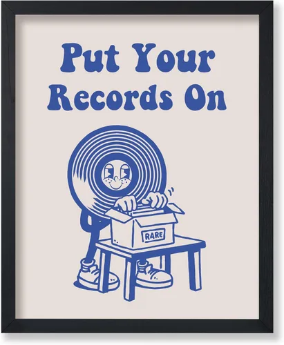 Vista 30 de Poster Master If It's Nice Play It Twice Poster - Retro Record Player Print - Turntable Art - Music Design - Blue Preppy Design - Trendy Artwork