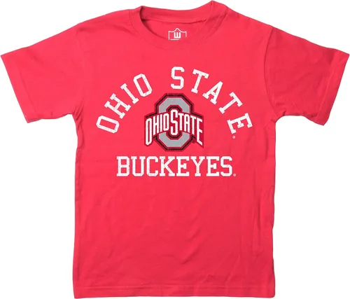 Vista 26 de Wes and Willy Camiseta de algodón orgánico de manga corta para niños de la NCAA