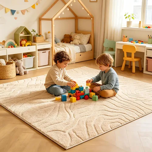 Vista 28 de UKELER Tapete antideslizante para puerta, alfombras de acento modernas para entrada, estilo romántico campestre americano, alfombras de algodón