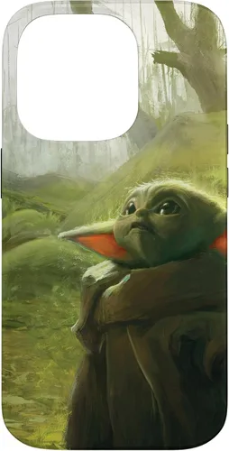 Vista 17 de iPhone 16 Star Wars The Mandalorian The Child Grogu in the Forest Art Case