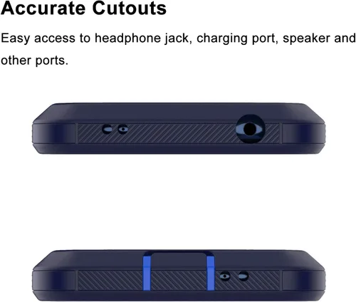 Vista 3 de Funda para Moto G7 Power/Moto G7 Supra/G7 Optimo Maxx, a prueba de golpes, protección contra caídas, resistente, plástico duro y absorción