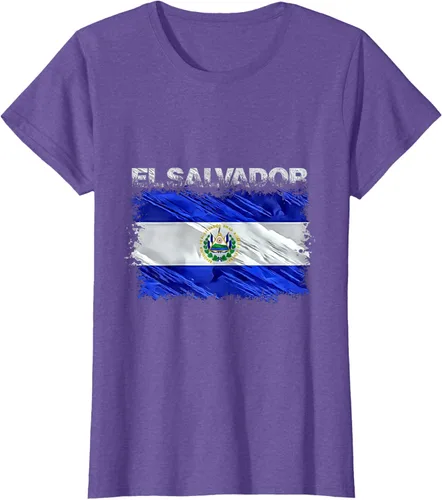 Vista 22 de Camiseta El Salvador, Negro