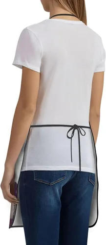 Vista 5 de Colorful Stars Delantal con bolsillos, delantales resistentes a las gotas de agua para mujeres y hombres, delantal ideal para uso doméstico
