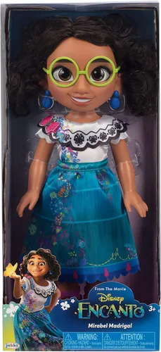 Vista 3 de Disney Encanto Mirabel Doll - Muñeca articulada de moda de 14 pulgadas con gafas y zapatos
