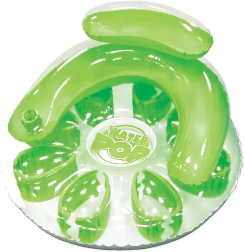 Vista 7 de Poolmaster Water Pop - Flotador circular para piscina, azul, grande
