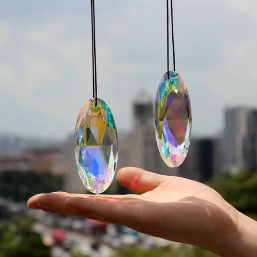 Vista 12 de STINO - 2 piezas prismas atrapasoles de bola de cristal de 4cm, atrapasoles colgantes con prisma de vidrio, creador de arcoíris para ventanas