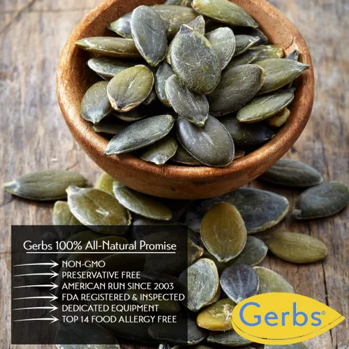 Vista 7 de GERBS - Granos de semillas de calabaza, 8 sabores, de los mejores 14 alimentos libres de alergias alimentarias, no OMG, vegano, Kosher, orgánico