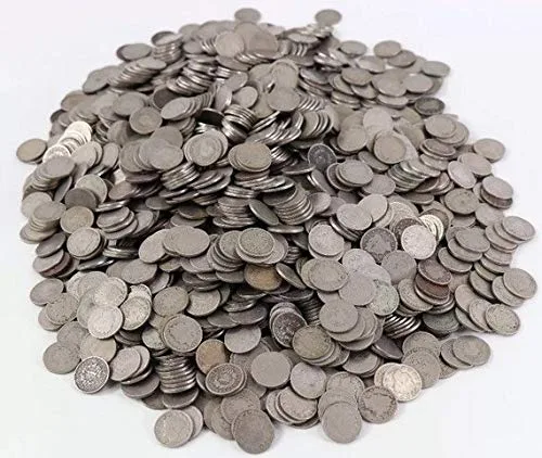 Vista 3 de Colección de 15 níqueles V de cabeza de la Libertad. Offers a pre-assembled set of historical five-cent currency items to instantly expand your