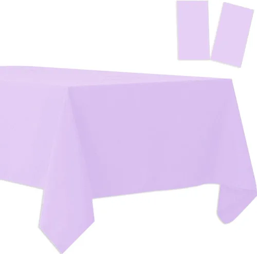 Vista 19 de Paquete de 2 manteles de plástico desechables, manteles de plástico para barbacoa, picnic, cumpleaños, bodas, fiestas, impermeables y a prueba