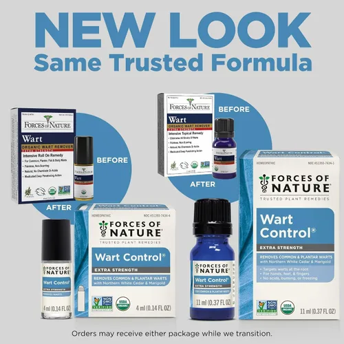Vista 5 de Forces Of Nature - Eliminador de verrugas naturales y orgánicas extra fuerte (0.16 onzas líquidas), sin OMG, sin productos químicos nocivos,