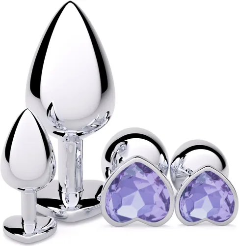 Vista 28 de Vikkiy Anal Plug Beginner Set, 4 PCS Stainless Steel Butt Plug Kit