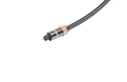 Vista 8 de Cable de audio óptico, cable de audio de fibra óptica de 20 pies con funda de aluminio, cable trenzado de nailon, chapado en oro, cable digital