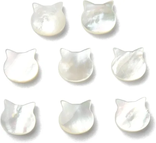 Vista 11 de LiQunSweet 10 cuentas de corazón dulce de concha de abulón natural para hacer aretes, pulseras, collares, joyas