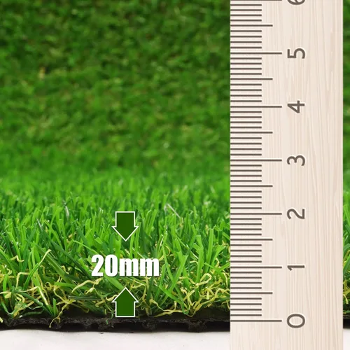 Vista 3 de FREADEM Césped artificial para perros mascotas de 10 x 11 pies, césped artificial con agujeros de drenaje, tapete de césped sintético