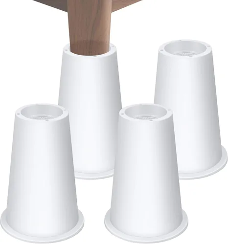 Vista 19 de Elevadores de cama ajustables de 8 pulgadas, soportes de elevación antideslizantes resistentes para camas, sofás, diseño cuadrado duradero