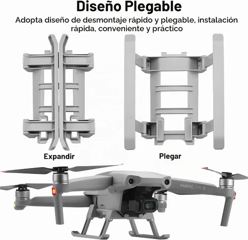 Vista 6 de Tren de aterrizaje Air 2/2S plegable de liberación rápida para DJI Mavic Air 2/2S Accesorios de dron